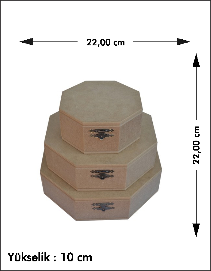 Ahşap%20%20Sekizgen%20Fitilli%20Küçük%20Boy%20Kutu