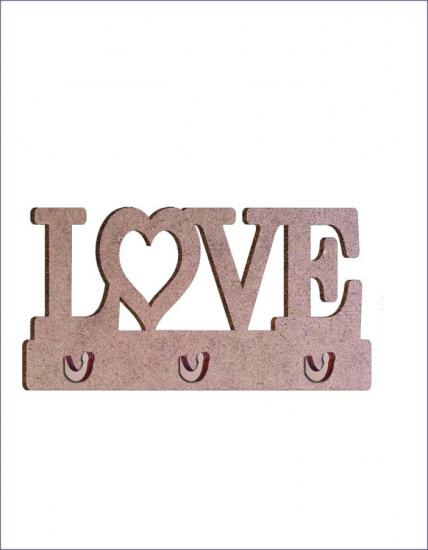 Ahşap Love Anahtarlık