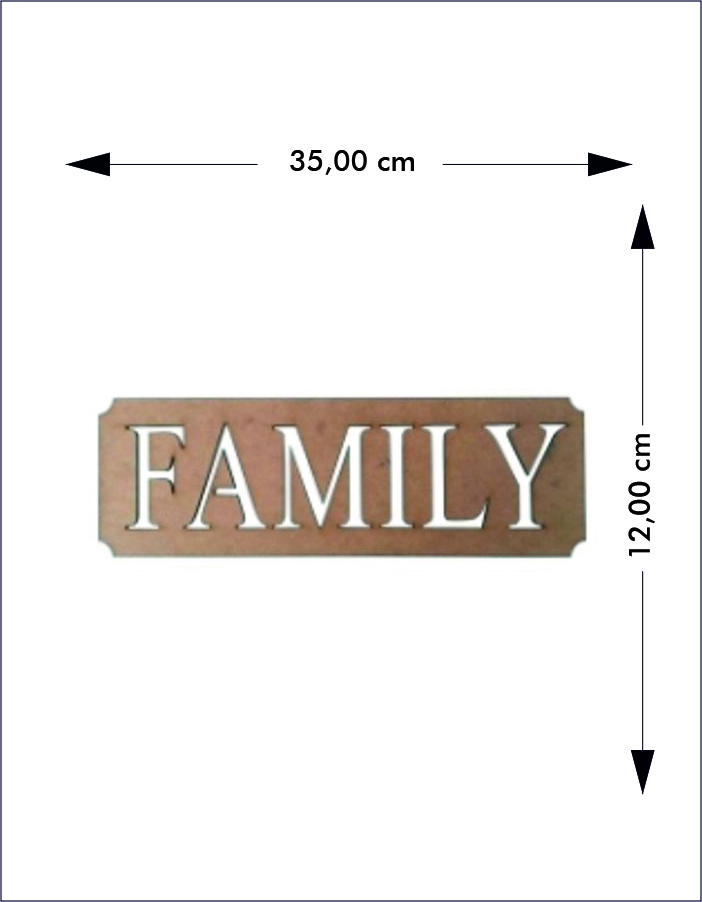 Ahşap Family Kapı Süsü