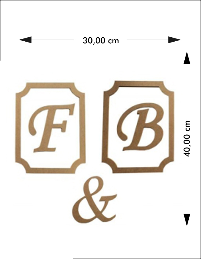 Ahşap%20İki%20Adet%20Çerçeveli%20Harf%20Duvar%20Süsü