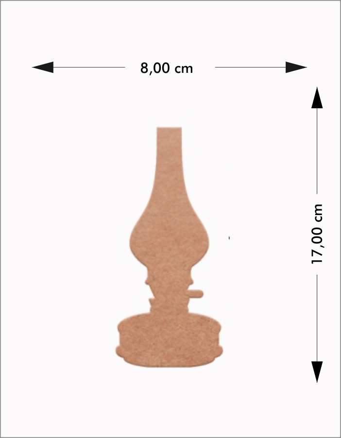 Ahşap Gaz Lambası Obje