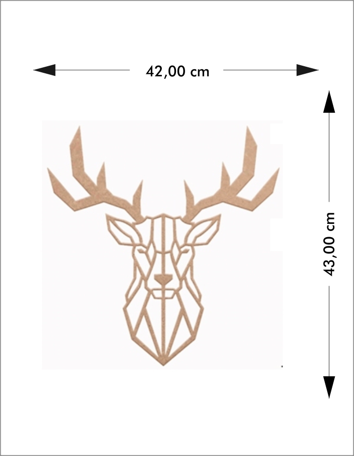 Ahşap%20Geyik%20Duvar%20Süsü