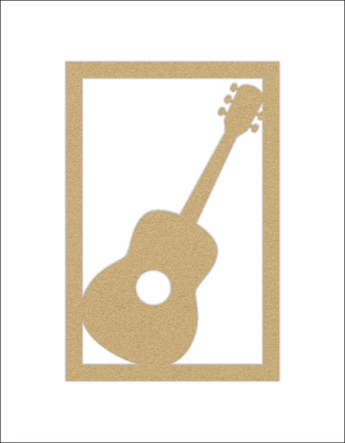 Ahşap Gitar Tablo