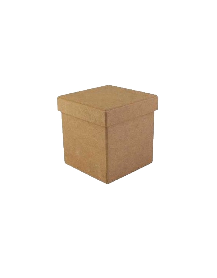 Ahşap  Kapaklı Kare Kutu ( Küçük Boy)