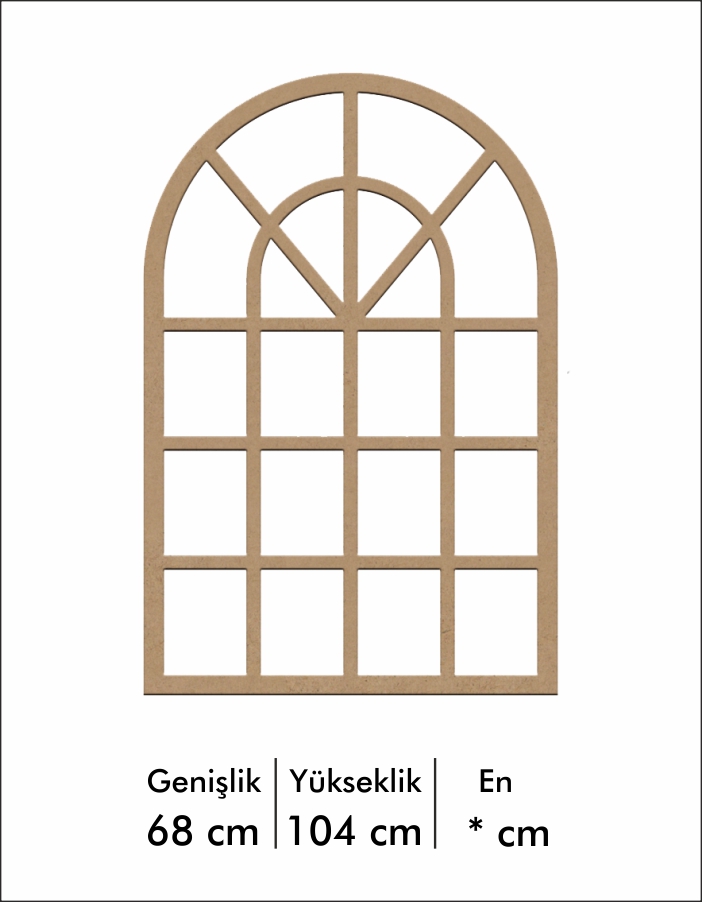 Ahşap Pencere Ayna Çerçevesi