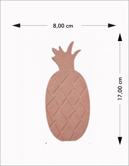 Ahşap Boyanabilir Ananas Obje