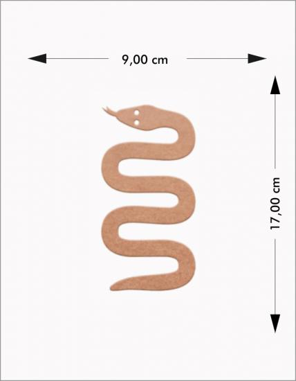 Ahşap Boyanabilir Yılan Obje