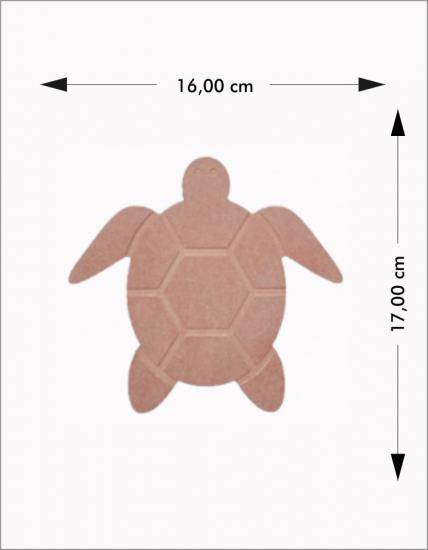 Ahşap Boyanabilir Kaplumbağ Obje