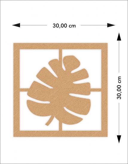 Ahşap Yaprak Duvar Süsü