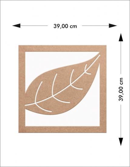 Ahşap Yaprak Duvar Süsü