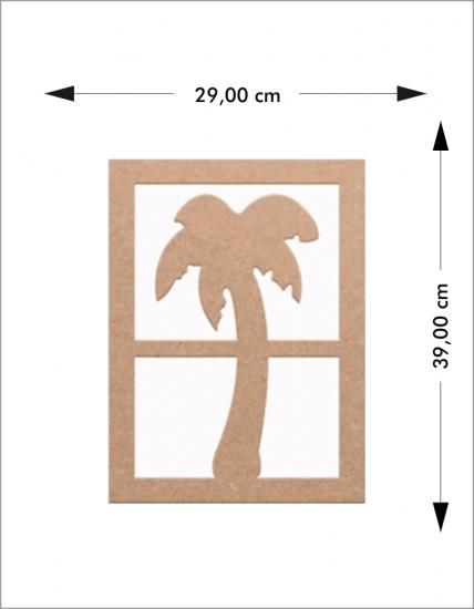 Ahşap Palmiye Duvar Süsü