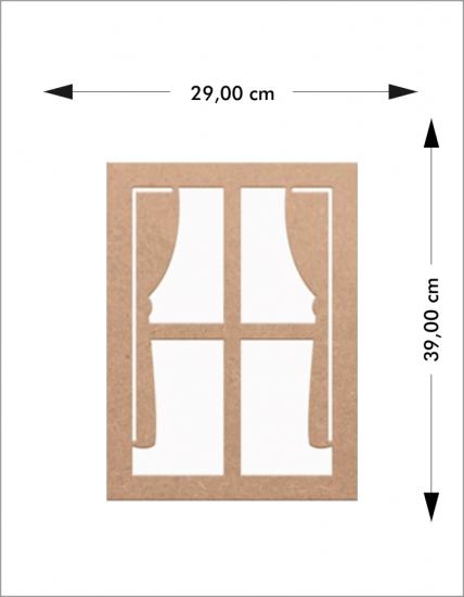 Ahşap Pencere Duvar Süsü
