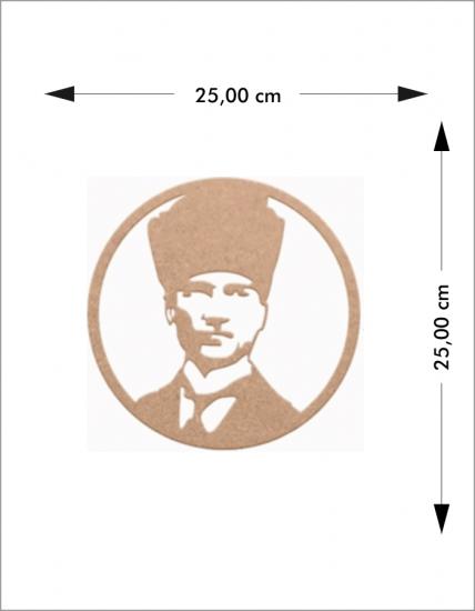 Ahşap Atatürk Duvar Süsü