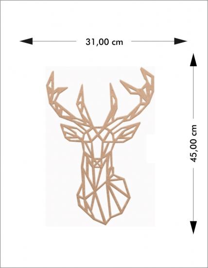 Ahşap Geyik Duvar Süsü