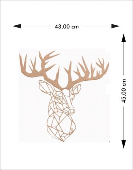 Ahşap Geyik Duvar Süsü