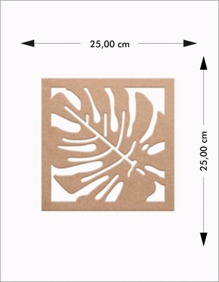 Ahşap Yapraklı Tablo Duvar Süsü