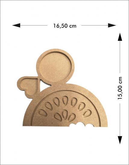 Ahşap Boyanabilir Karpuz Sunumluk