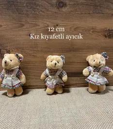 12CM KIZ KIYAFETLİ AYICIK