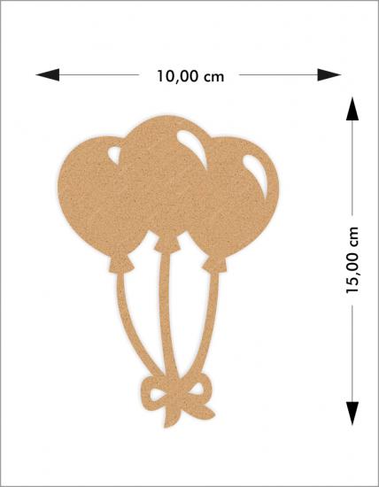 Ahşap Boyanabilir Balon Obje